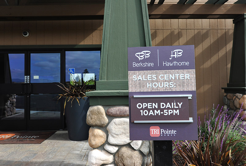 Barrington Signage at Brentwood, CA by Tri Pointe Homes and Marketshare
