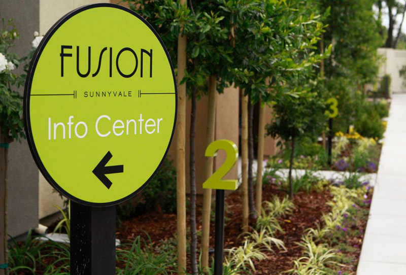 Fusion Signage at Sunnyvale, CA by O’Brien Homes