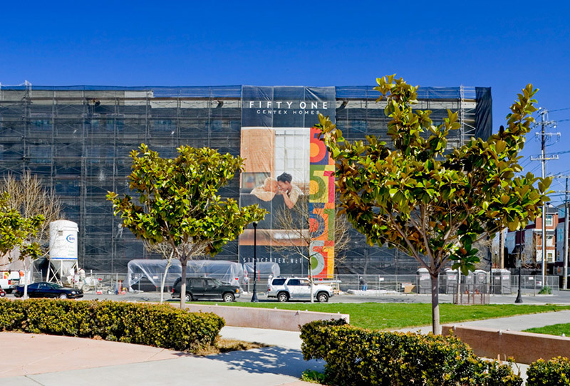 Large format banners at Solaire, Sacramento, CA by Marketshare