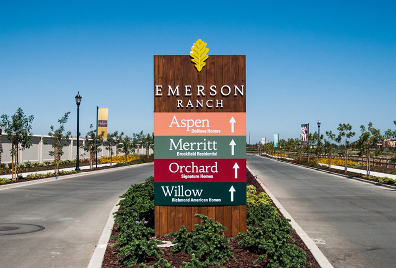 Emerson Ranch Signage in Oakley, CA by Marketshare