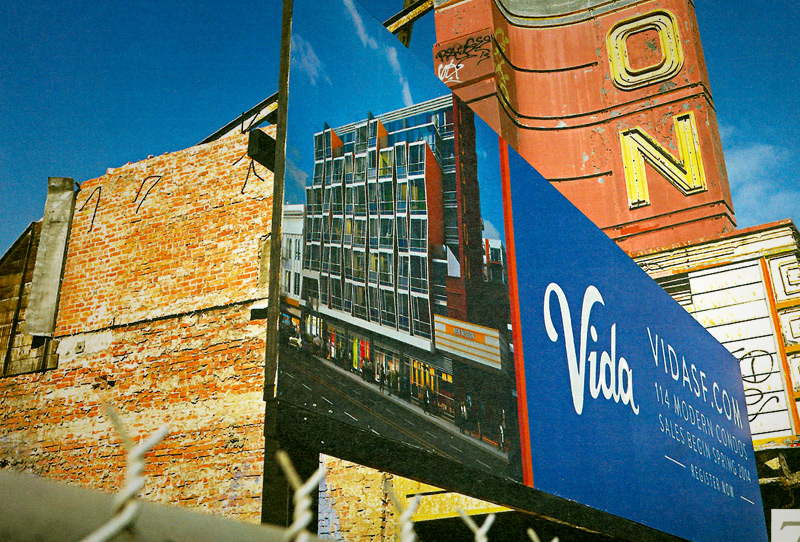 Custom Signage for Vida at San Francisco, CA