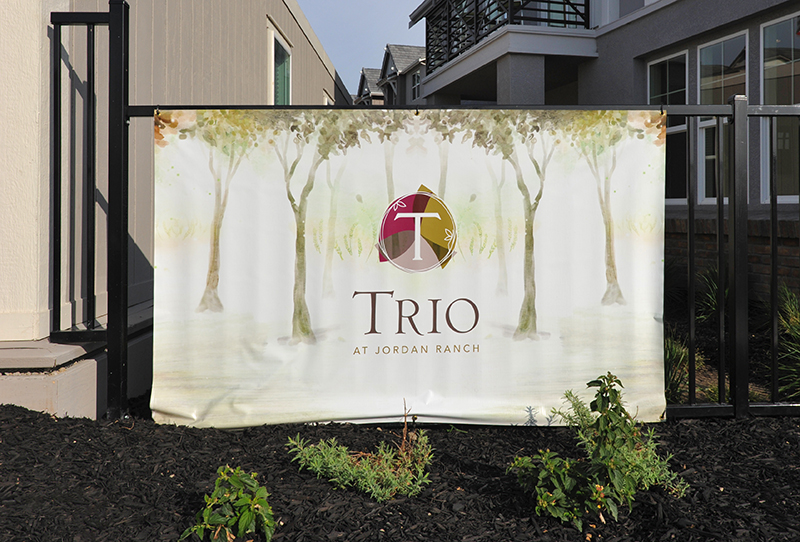 Trio Signage at Jordan Ranch, Dublin, CA, by Brookfield Residential and Marketshare