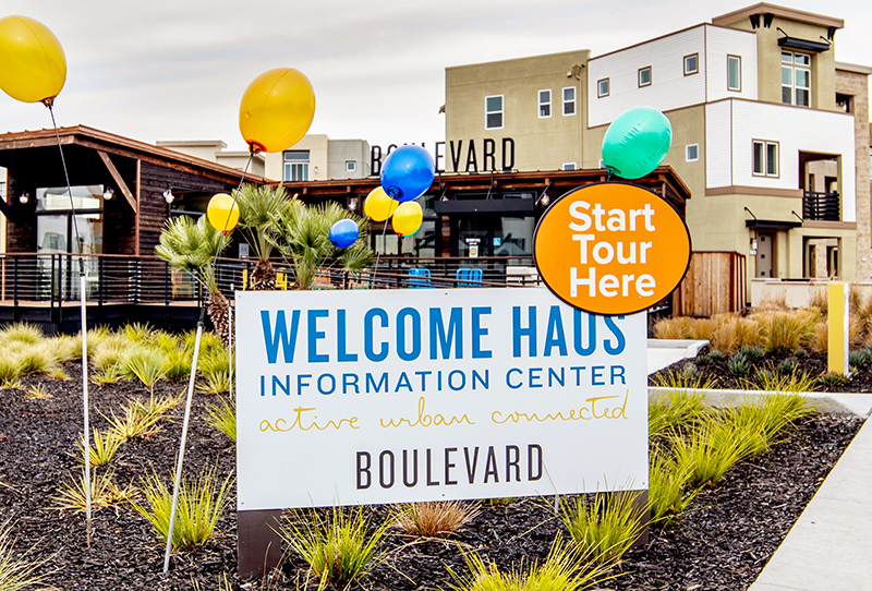 Boulevard Height , sales environments and signage for new home builders