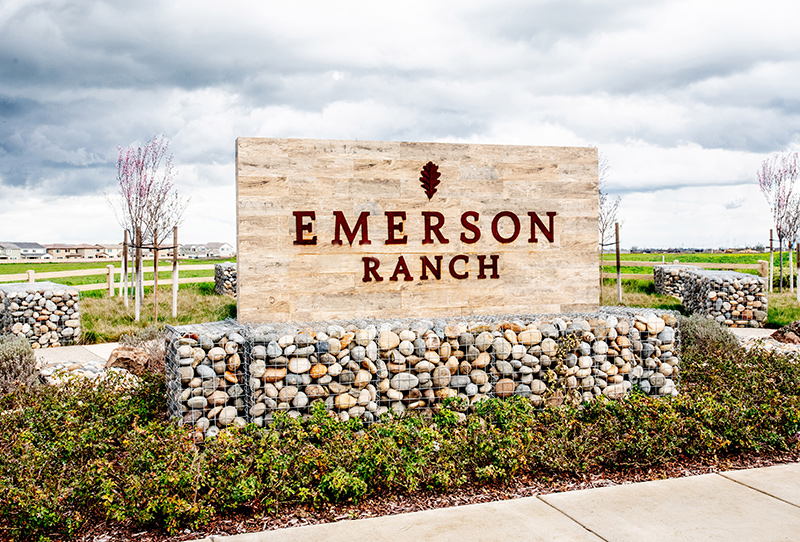 Laurel at Emerson Ranch, Oakley, CA, sign by Marketshare, sales environments and signage for new home builders