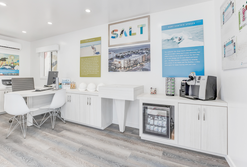 Salt Salesbox Interior, mobile sales offices for home builders by Marketshare