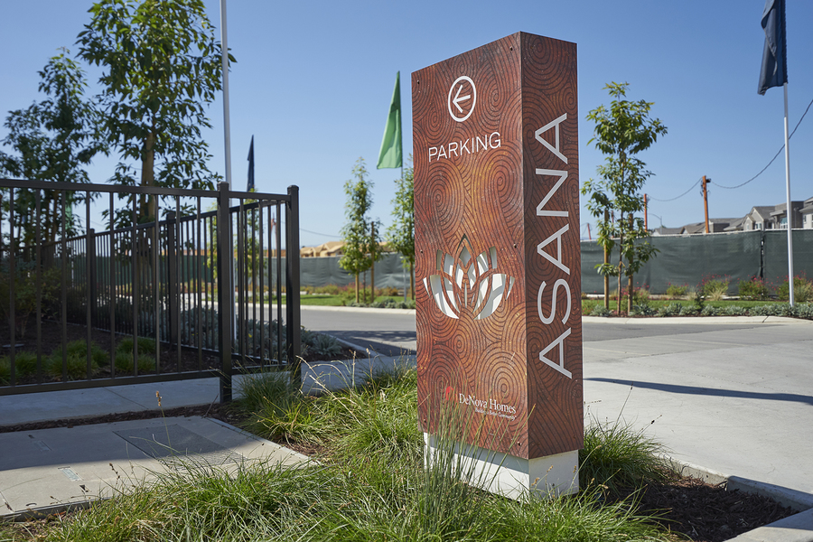 Asana signage for home builders by Marketshare
