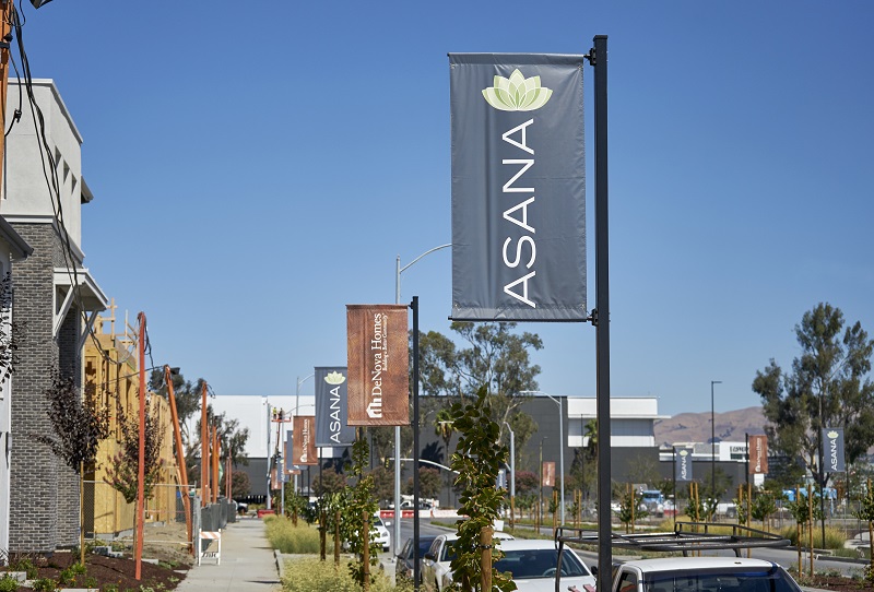 Asana flags, signs for new home builders by Marketshare