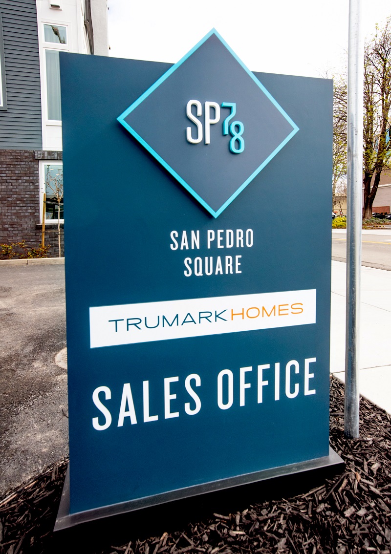 San Pedro sign by Marketshare, marketing for new home builders